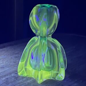 Vtg Murano Sommerso Candle Holder~Teal Encased in Sun-Tinted Purple Clear~Glows